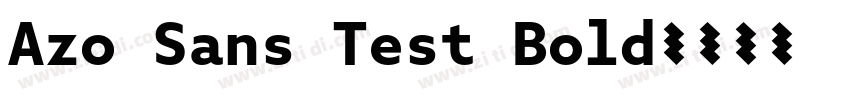 Azo Sans Test Bold字体转换